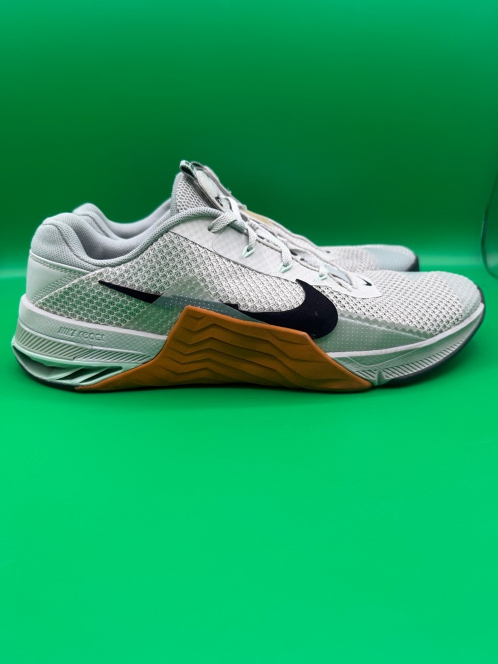 NIKE Mens METCON 7 LIGHT SILVER/BLCK Shoes  CZ8281 003 SZ 14